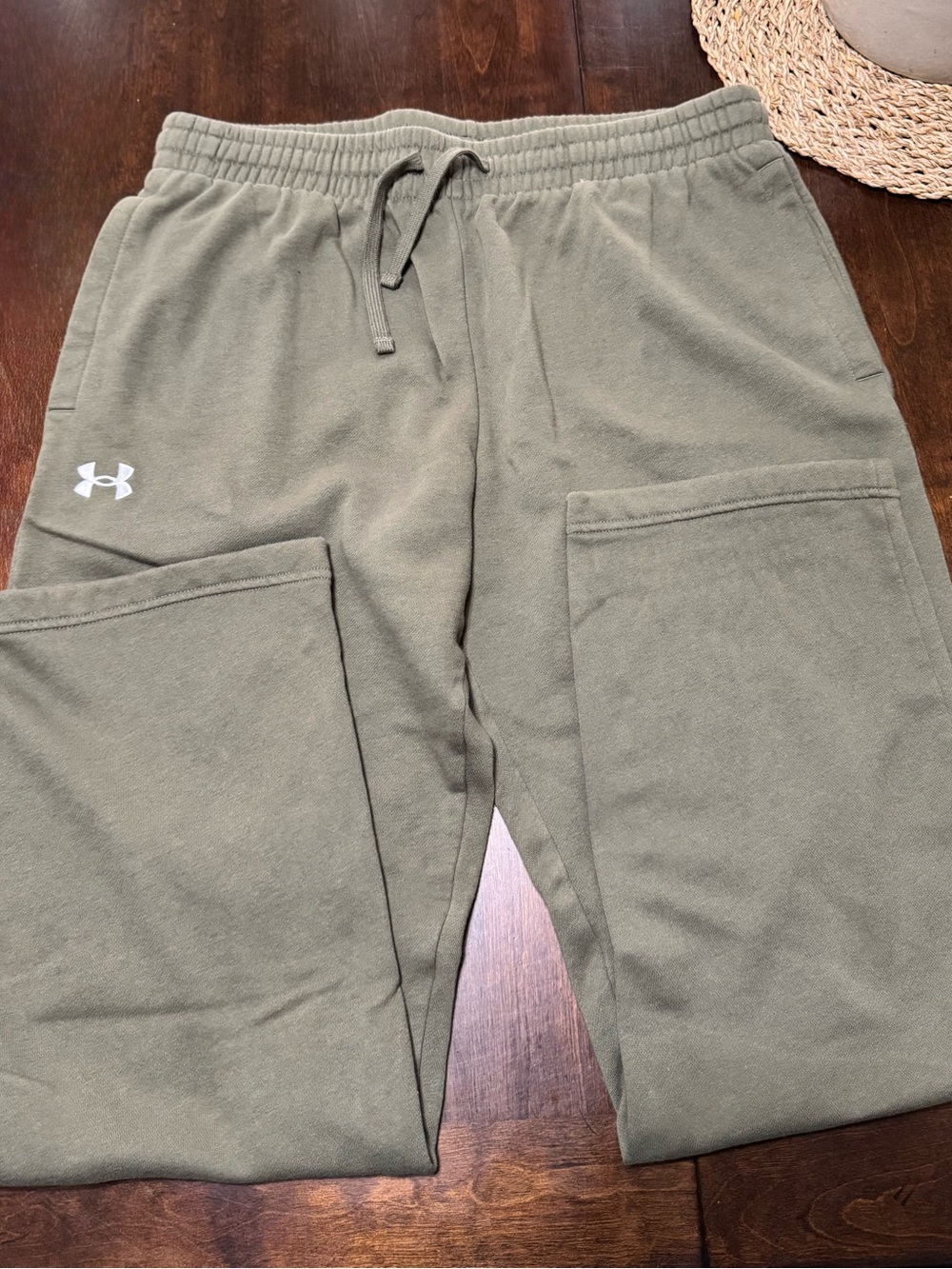 Under Armour Rival Fleece Straight Leg Pants Green Men’s XL